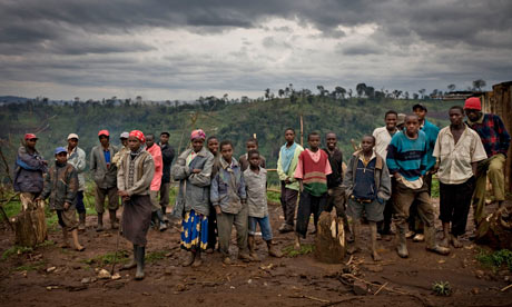 MDG : Land grab in Kenya : People who live on disputed land at the Mau forest