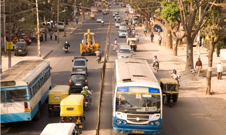 MDG : Road Safety : Traffic in Bangalore , Karnataka , India