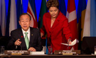 Rio+20 : Ban Ki-Moon and Dilma Rousseff at opening plenary of the United Nations Conference 