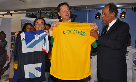 Rio+20 : Nick Clegg at Football Museum