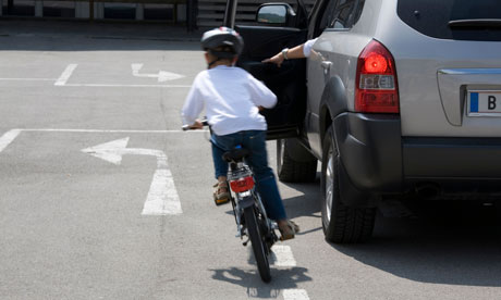 Car Hits Bicycle