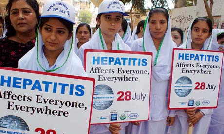 MDG : Walk against hepatitis Hyderabad, Pakistan