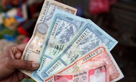 MDG : Nepal : Nepalese rupee bank notes