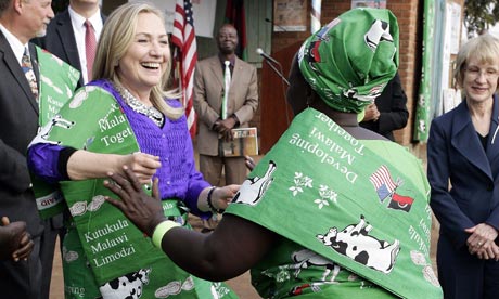 MDG : Hillary Rodham Clinton in Africa : in Lilongwe, Malawi