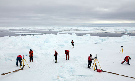 John Vidal blog in Arctic : Greenpeace expedition Studying Arctic Sea Ice