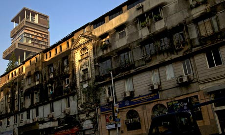 MDG : India Inequalities : Luxury building Antilla, New Property In Mumbai