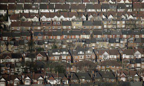 Green Deal : Residential streets of terraced houses with small back gardens