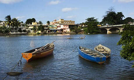 MDG : Fishing boats in Mahebourg, Mauritius