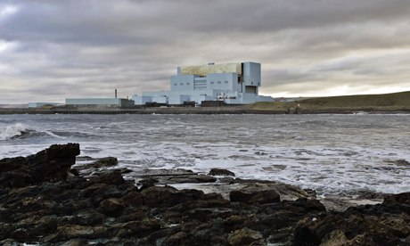Torness nuclear power plant, seen from Skateraw Bay near Dunbar in East Lothian