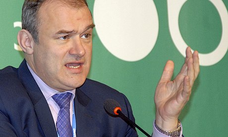 COP19 in Warsaw : UK Energy and Climate Change Secretary  Ed Davey 