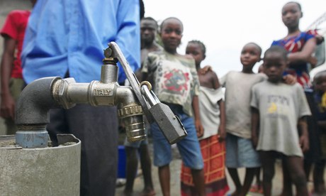 MDG : Privatisation of water : A privately owned water tap in Port Harcourt, Nigeria