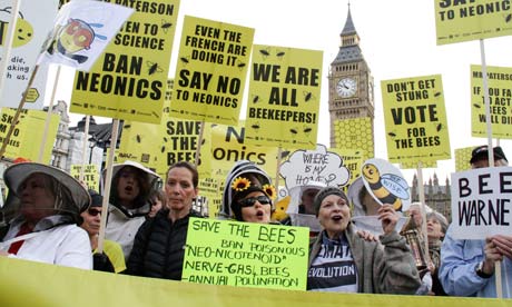 March of the Beekeepers to ban bee harming pesticides., Westminster
