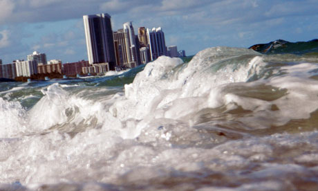 For nearly 80 US cities, the watery future would come much sooner, within the next decade. Photograph: Joe Raedle/Getty Images