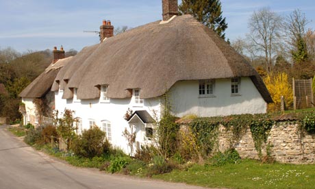 Country Diary : Cerne valley  : The Dorset Village of Piddletrenthide and it s thatched cottages