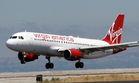 Virgin America flight lands in San Francisco