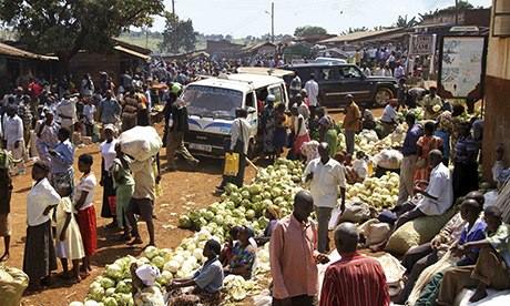 MDG :  A market in the Elgon mountain region, Uganda