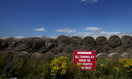Cuadrilla Resources shale gas drilling site (fracking) in Westby near Lytham