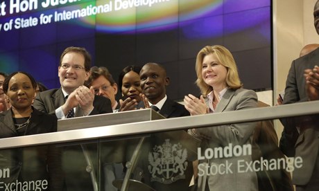 MDG : Justine Greening at the London Stock Exchange