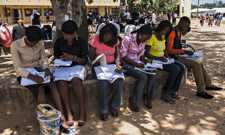 MDG : Women's rights : Nigerian girl students in Jos, Nigeria,