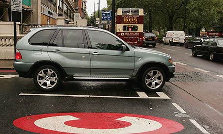 A 4x4 vehicle or'Chelsea tractor' will now have to pay 25 to enter the 