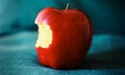 Apple with bite taken from it