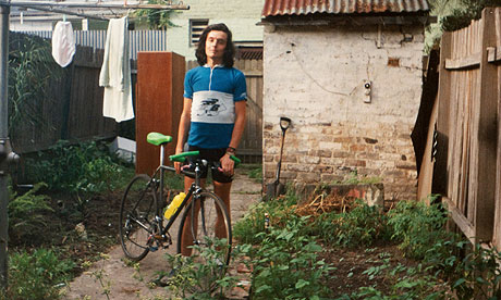 Peter Walker and self-modified hybrid bicycle