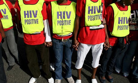 South Africans protest in support of action on HIV and Aids