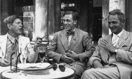 Spender (on the right) with WH Auden and Cecil Day Lewis (centre) in Venice in 1949