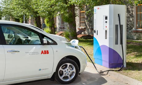 Electric car charging network in Estonia