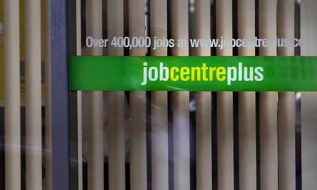 An email from a job centre manager revealed there are targets to get jobseekers on fewer benefits. Photograph: Danny Lawson/PA A jobcentre office sign
