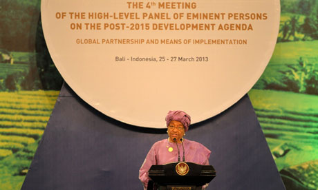 Liberian president Ellen Johnson Sirleaf