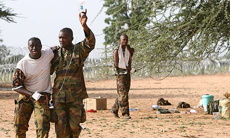 MDG: injured soliders in Darfur