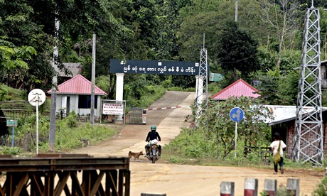 Myitsone dam project on Irrawaddy river at Irrawaddy Myitsone,  Burma