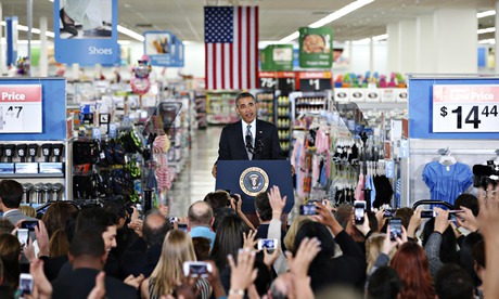 President Obama Speaks On Energy Efficiency At Mountain View Walmart