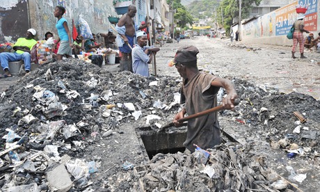MDG : Sanitation in Haiti : Garbage in Cite Soleil, Port-au-Prince