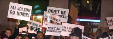 Protests at the Ali G premiere