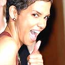 Halle Berry thumbs up