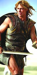 Brad Pitt as Achilles in Troy