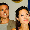 Brad Pitt and Angelina Jolie, Namibia, 2006