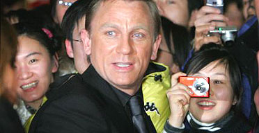 Daniel Craig in Beijing for the Chinese premiere of Casino Royale