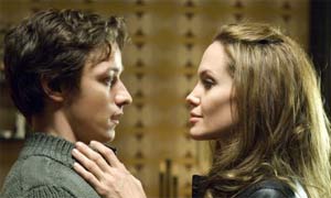 James McAvoy and Angelina Jolie in Wanted