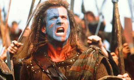 mel gibson braveheart. Mel Gibson in Braveheart