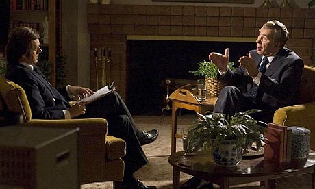 Michael Sheen and Frank Langella in Frost/Nixon