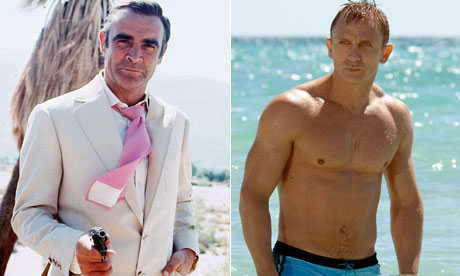 daniel craig body. Sean Connery and Daniel Craig