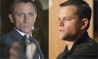 Daniel Craig as James Bond and Matt Damon as Jason Bourne