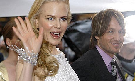 Nicole Kidman and Keith Urban at the world premiere of Australia