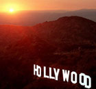 Hollywood sign by sunset