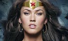 Detail from a hoax poster of Megan Fox as Wonder Woman