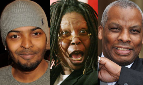 Noel Clarke, Whoopi Goldberg and Don Warrington