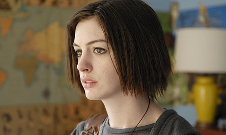 Anne Hathaway In what steve calls at the scene of the laser 